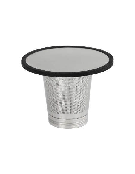 Filtro de chá em aço inoxidável Cristel, desenroscável e de diâmetro adaptável