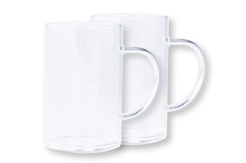 Set aus 2 Cristel-Bechern 45cl aus Glas