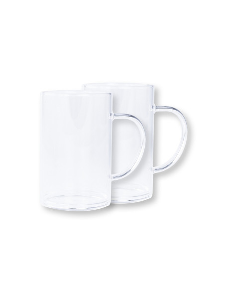 Conjunto de 2 canecas de vidro Cristel 45cl