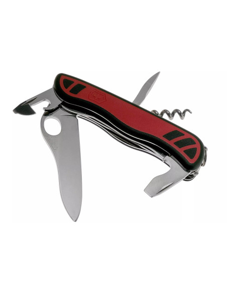 Victorinox Schweizerkniv Forester M Grip rød og sort bi-materiale 111 mm 10 funktioner