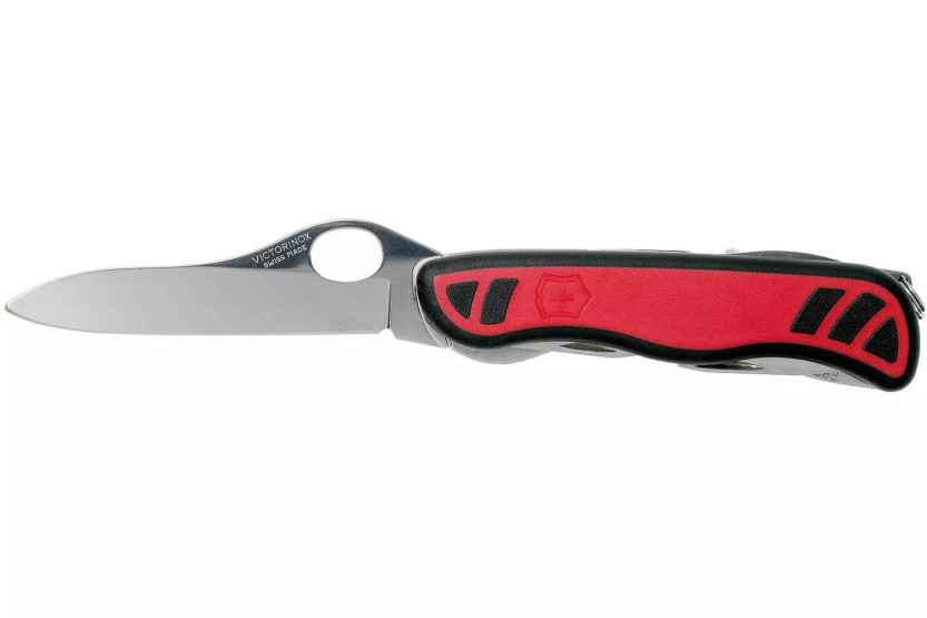 Victorinox Coltellino svizzero Forester M Grip rosso e nero bi-materiale 111mm 10 funzioni