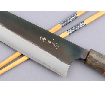 Faca de chef japonesa Masakage Mizu 21cm feita à mão 2