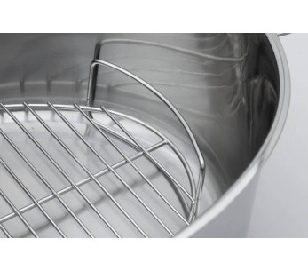 Cristel Mutine löstagbar oval gryta 30 cm + grill i rostfritt stål 2