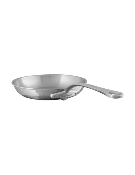 Poêle Mauviel M'Cook tout inox avec poignée fixe compatible induction
