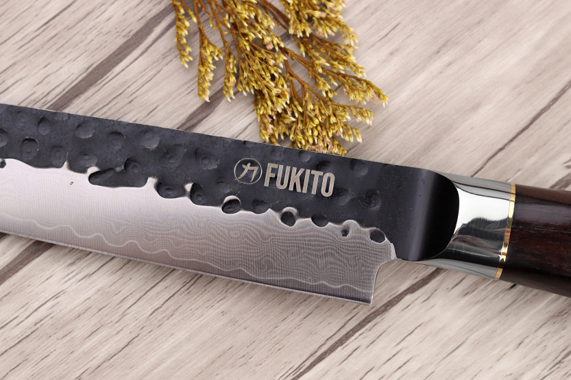 20 cm Fukito Ebano Damasco VG10 coltello sujihiki