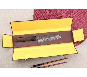 14,5cm Shizu Hamono Gen VG10 damaskus japansk bunka-kniv 2