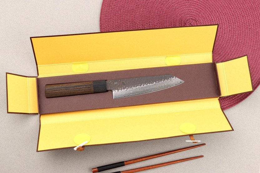 14,5 cm Shizu Hamono Gen VG10 damasco coltello giapponese bunka