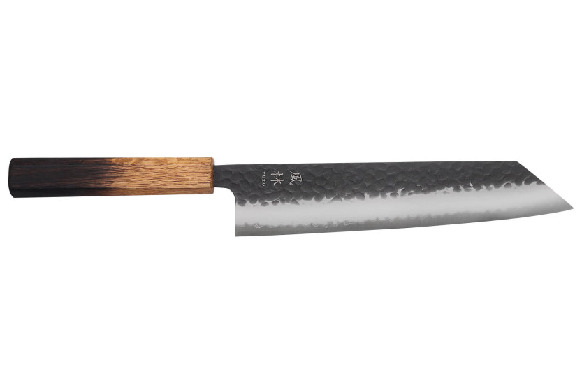 Kiritsuke-Messer 21cm japanisch handgefertigt Yuzo Black AS gebrannte Eiche