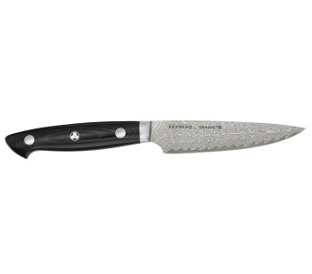Zwilling Kramer Euro Stainless 12cm Damascus japanilainen yleiskäyttöinen veitsi, jossa on micarta kahva