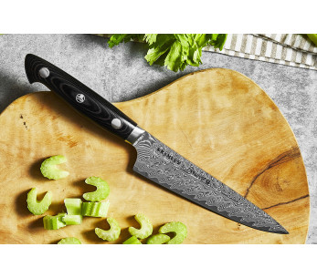 Zwilling Kramer Euro Stainless 12cm Damaskus japansk universalkniv med micartahandtag 2