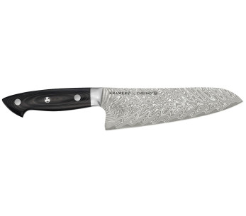 Zwilling Kramer Euro Stainless 18cm Damascus Japanilainen santokuveitsi, jossa on micartakahva