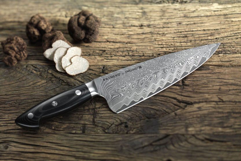 Zwilling Kramer Euro Stainless Japanese chef knife 26cm damasked micarta handle
