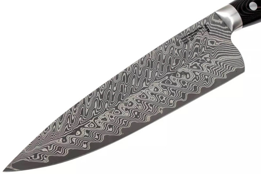 Zwilling Kramer Euro Stainless Japanese chef knife 26cm damasked micarta handle