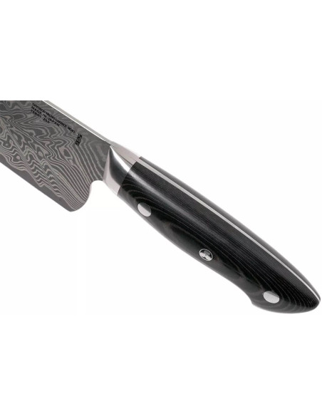 Cuchillo de cocinero japonés Zwilling Kramer Euro Stainless 26cm mango de micarta adamascada