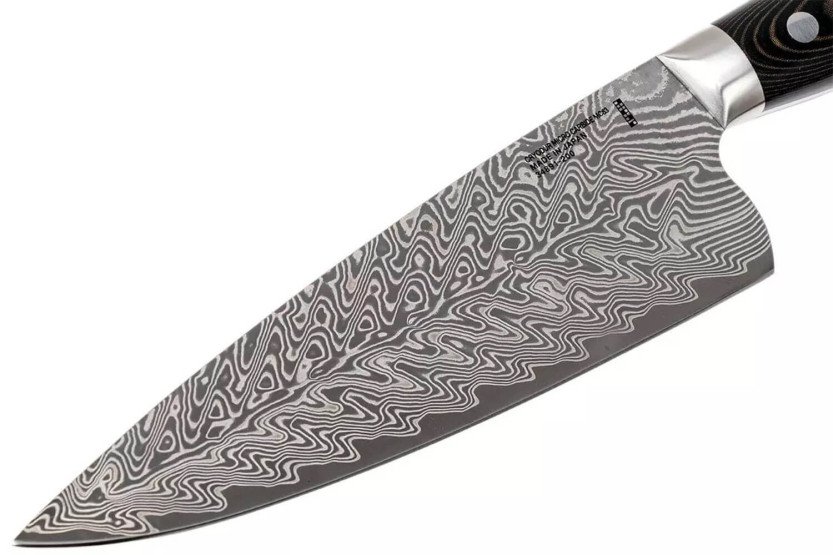 Zwilling Kramer Euro Stainless Japanese chef knife 20cm damasked micarta handle