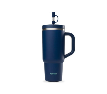 Tazza da viaggio isotermica Qwetch in acciaio inox riciclato opaco da 900 ml - 5 colori