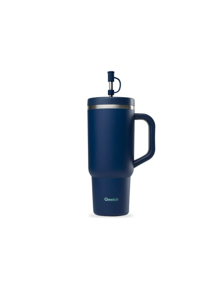 Isotermisk resemugg Qwetch Matt återvunnet rostfritt stål 900ml - 5 färger