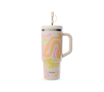 Copo de viagem isotérmico Qwetch Aço inoxidável reciclado mate 900ml - 5 cores 2