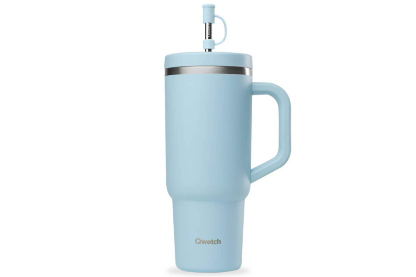 Copo de viagem isotérmico Qwetch Aço inoxidável reciclado mate 900ml - 5 cores