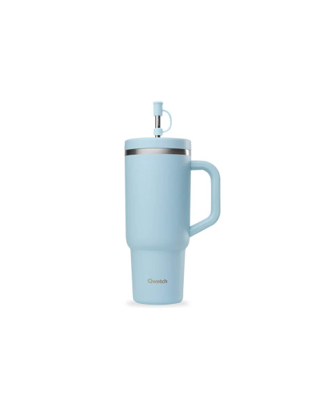Isotermisk reisekopp Qwetch Matt resirkulert rustfritt stål 900 ml - 5 farger