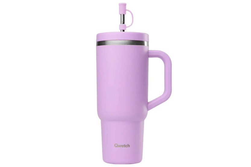 Isotermisk reisekopp Qwetch Matt resirkulert rustfritt stål 900 ml - 5 farger