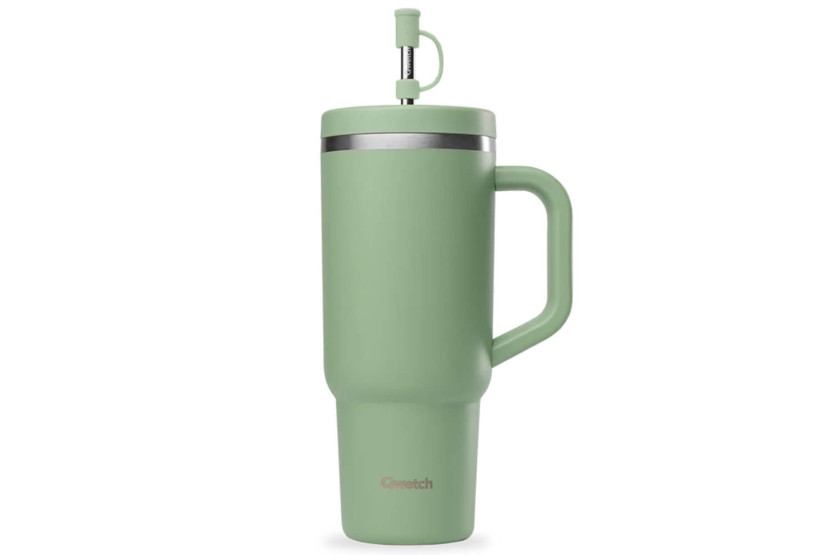 Isotermisk reisekopp Qwetch Matt resirkulert rustfritt stål 900 ml - 5 farger