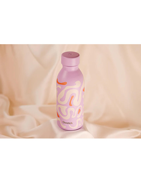 Qwetch Icon bottiglia isolata in acciaio inox riciclato da 500 ml - 7 colori