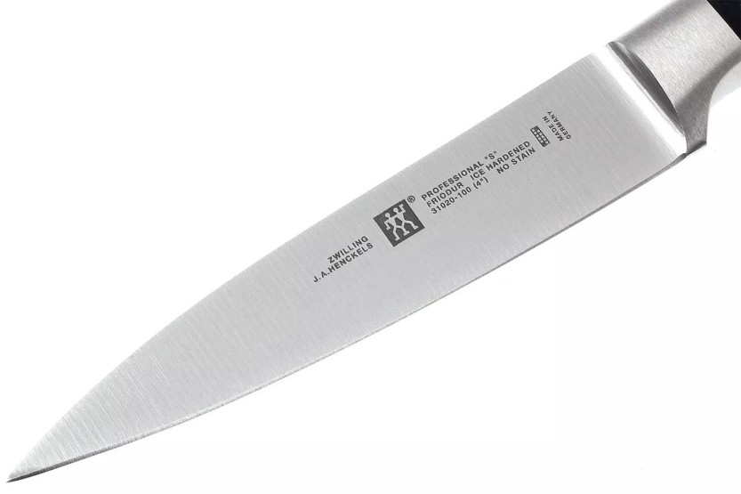 Zwilling Professional "S" 10cm taottu ruostumattomasta teräksestä valmistettu kuorintaveitsi