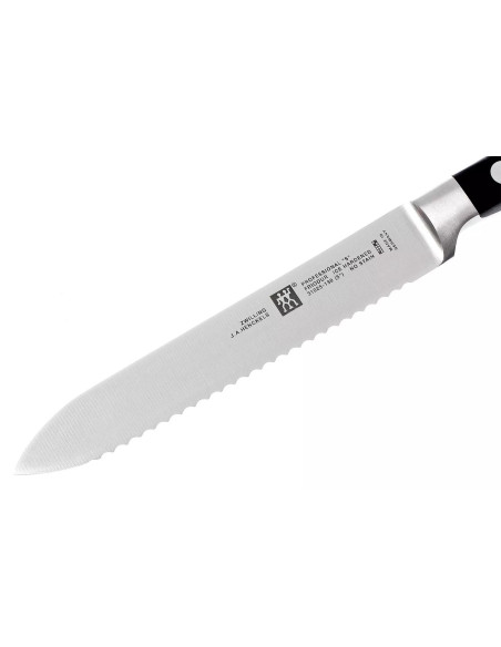 Zwilling Professional "S" 13cm forged stainless steel serrated utility knife