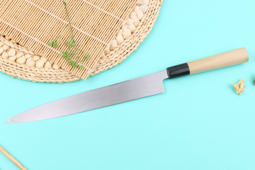 Cuchillo japonés yanagiba Tsunehisa WS2 27cm hecho a mano