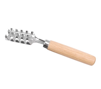 Escamador de peixe japonês em aço inoxidável 18cm