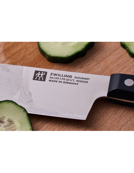 ZWILLING Gourmet nakiri knife 17cm riveted handle