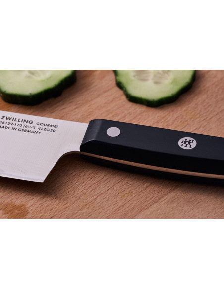 ZWILLING Gourmet nakiri knife 17cm riveted handle