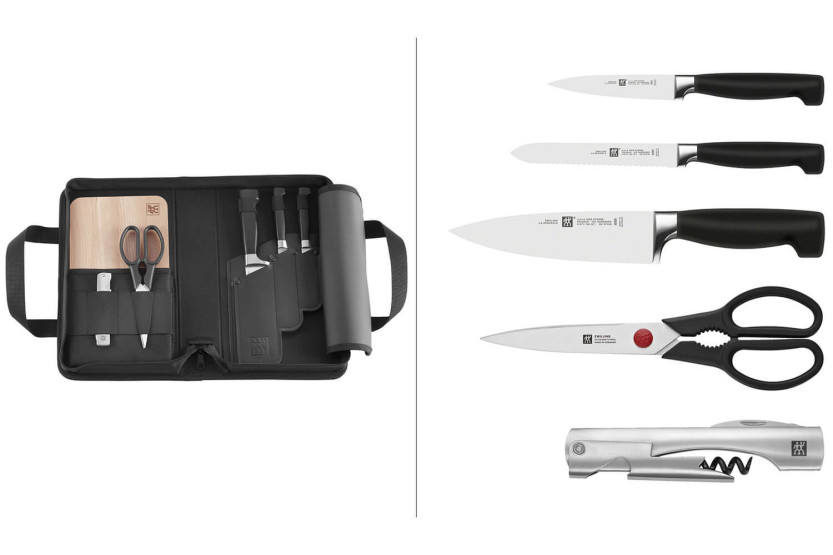 Rejsetaske Zwilling Four Star 3 knive + 3 tilbehør