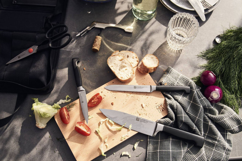 Rejsetaske Zwilling Four Star 3 knive + 3 tilbehør