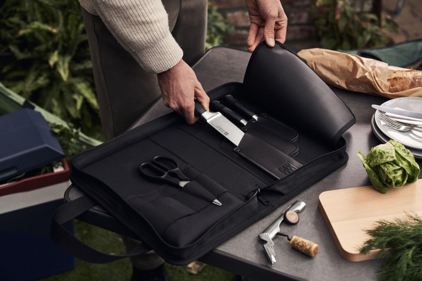 Rejsetaske Zwilling Four Star 3 knive + 3 tilbehør
