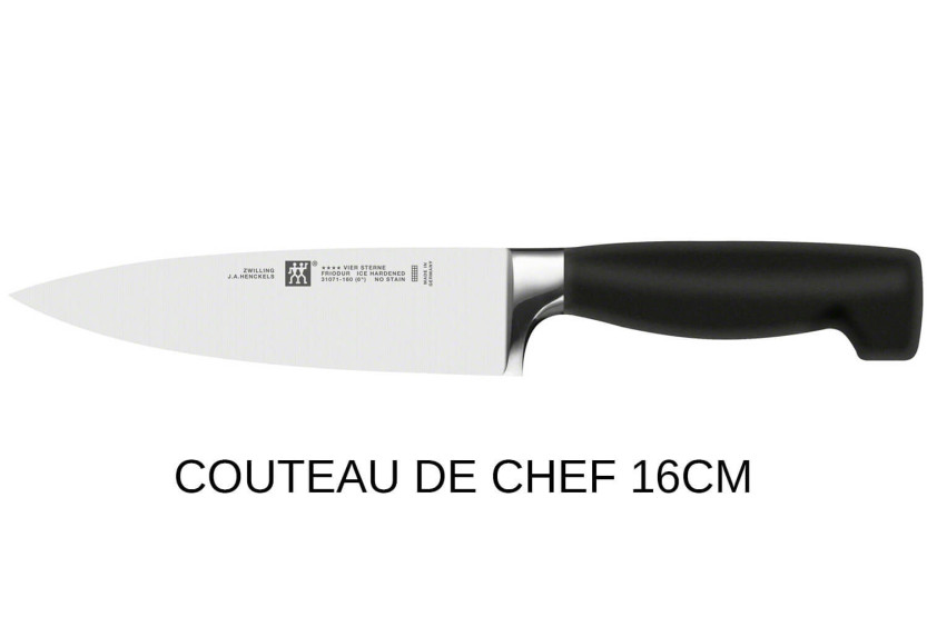 Rejsetaske Zwilling Four Star 3 knive + 3 tilbehør