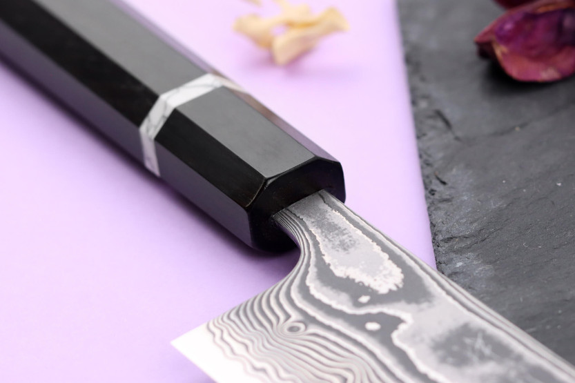 16,5cm Yuzo Kanko Damasco SG2 cuchillo bunka japonés hecho a mano