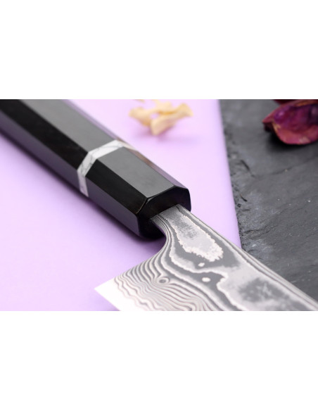16,5 cm Yuzo Kanko Damaskus SG2 japansk håndlaget bunka-kniv