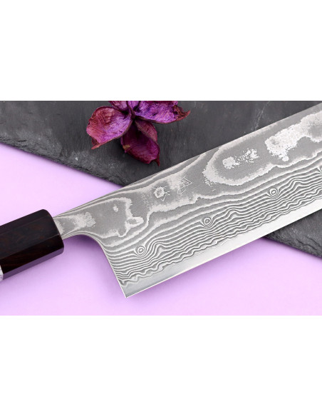 Yuzo Kanko SG2 Damasco 16,5 cm Coltello nakiri giapponese fatto a mano