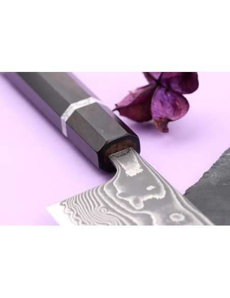 Yuzo Kanko SG2 Damaskus 16,5 cm japansk håndlavet nakiri-kniv