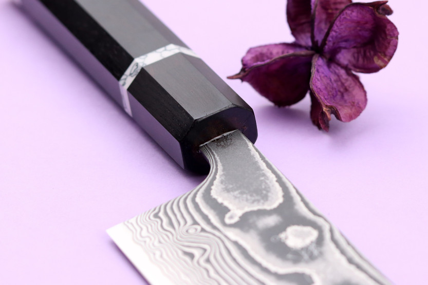 21 cm kiritsuke kokkekniv Yuzo Kanko Damaskus SG2 håndlavet i Japan
