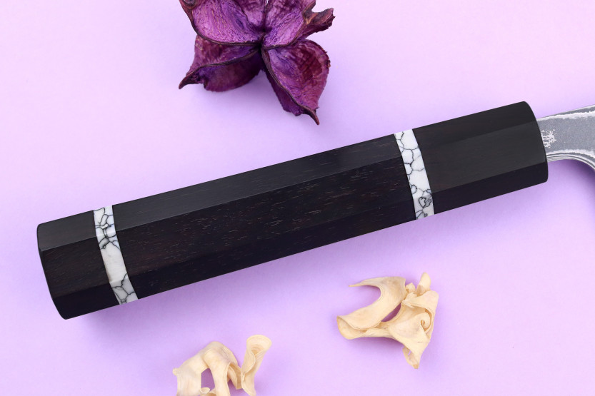 Coltello da chef kiritsuke 21 cm Yuzo Kanko Damasco SG2 fatto a mano in Giappone