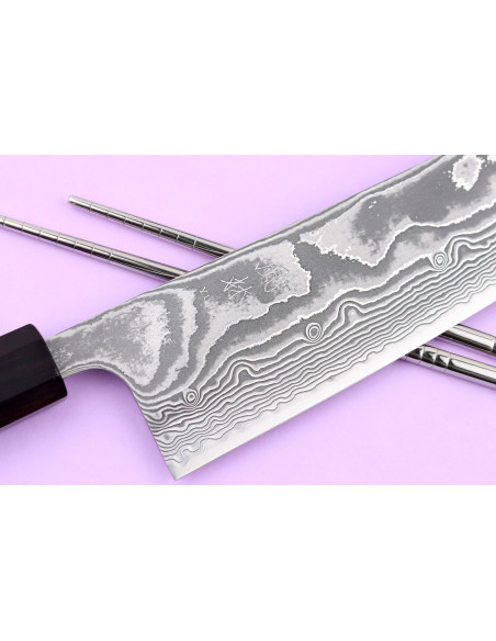 24 cm kiritsuke japansk kokkekniv Yuzo Kanko Damaskus SG2