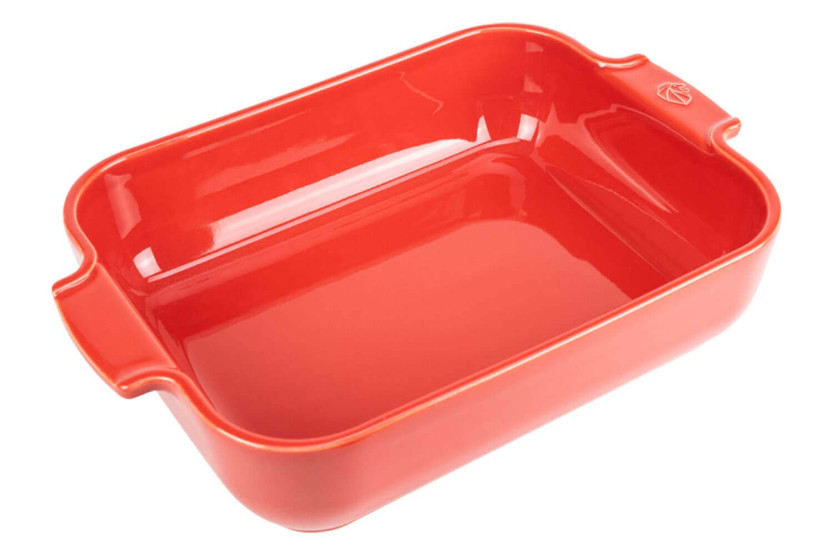 Peugeot Appolia red ceramic rectangle baking dish 26x20x6,5cm