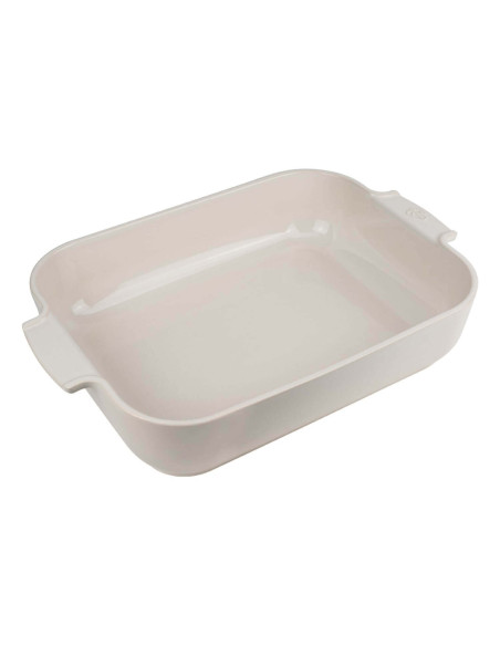 Peugeot Appolia pirofila rettangolare in ceramica ecrù 40x27cm