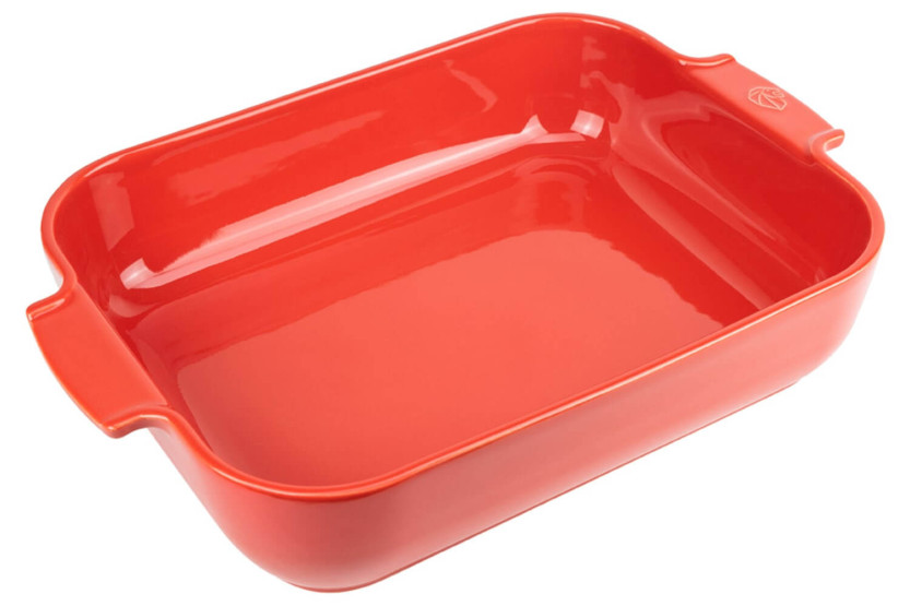 Assadeira retangular de cerâmica vermelha Peugeot Appolia 33x25,7x7,5cm
