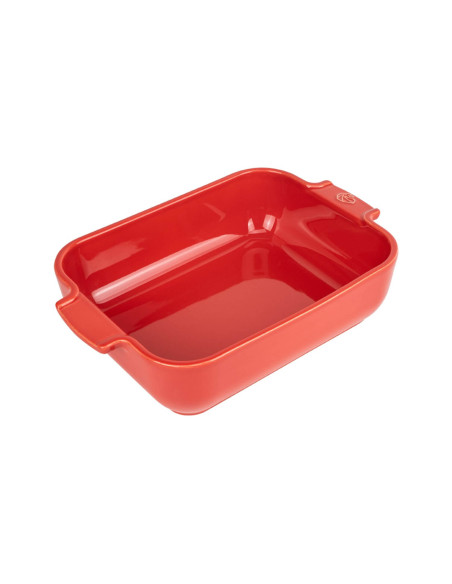 Peugeot Appolia pirofila rettangolare in ceramica rossa 20x15,5x5,5 cm