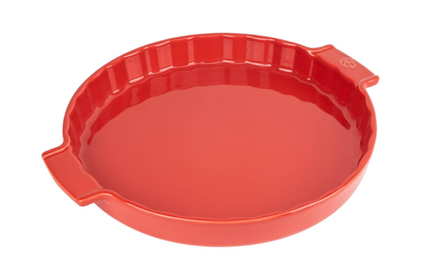 Ceramic tart mould Peugeot Appolia 30cm red