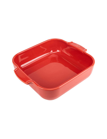 Assadeira quadrada de cerâmica vermelha Peugeot Appolia 22,5x22,5x6,5cm